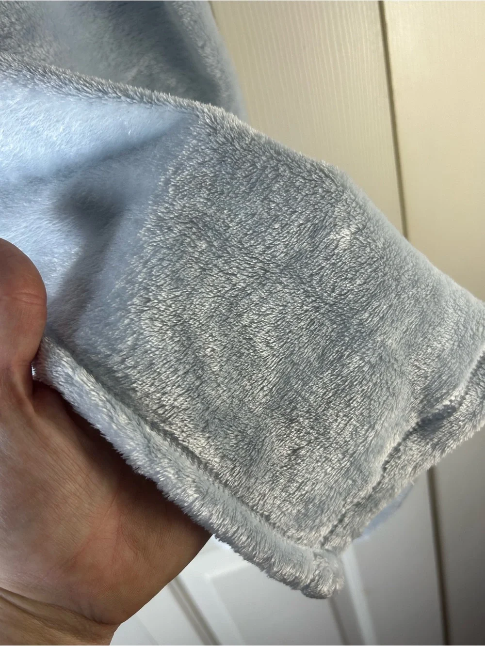 Anko Solid Light Blue Baby Blanket Plush Soft Security Lovey Kmart